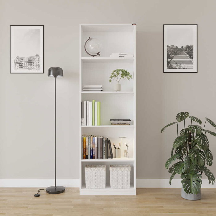 Hanah Home Estantería Blanca Ktp-350-Bb-1 Hanah Home Estantería Blanca Ktp-350-Bb-1